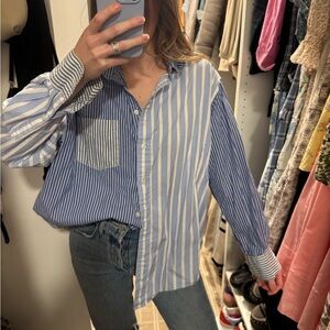 Gap Blue Striped Button Down